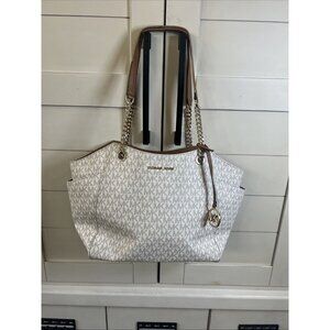 Michael Kors Jet Set Travel Large Signature Shoulder Tote Bag